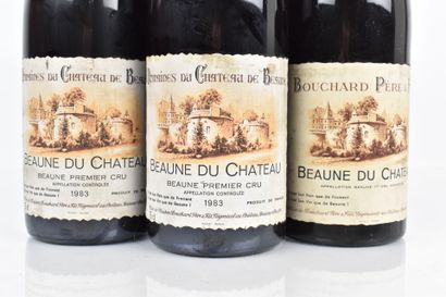 Réunion de 3 bouteilles de BEAUNE du DOMAINE...