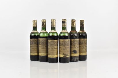 6 bouteilles de MARGAUX 1964 du Château CANTENAC...