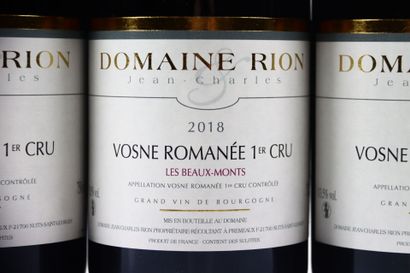 5 bouteilles de VOSNE-ROMANÉE 1er Cru Les...