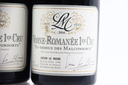 2 bouteilles de VOSNE-ROMANEE 1er Cru Au-dessus...