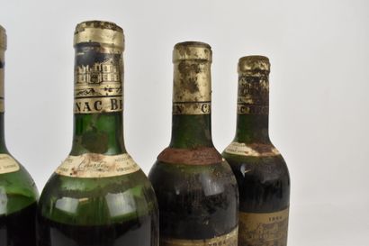 6 bouteilles de MARGAUX 1964 du Château CANTENAC...