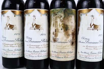 8 bouteilles de PAUILLAC 1979 en Hommage...