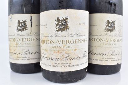 3 bouteilles de CORTON VERGENNES 1993 de...