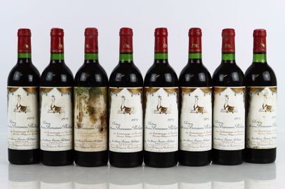 8 bouteilles de PAUILLAC 1979 en Hommage...