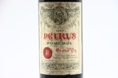 1 bouteille de POMEROL 1987 du Château PETRUS....