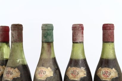 Réunion de 7 bouteilles de vins du domaine...