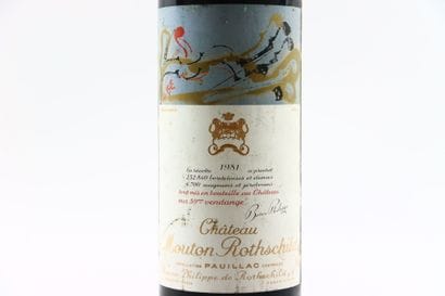 1 bouteille de PAUILLAC 1981 du Château MOUTON-ROTHSCHILD....