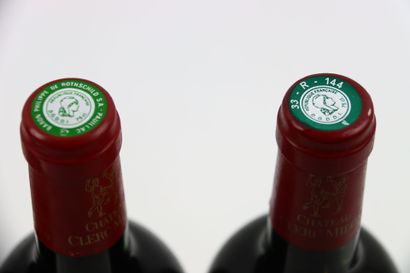 Réunion de 3 bouteilles de PAUILLAC du Château...