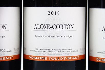 6 bouteilles d'ALOXE-CORTON 2018 du domaine...