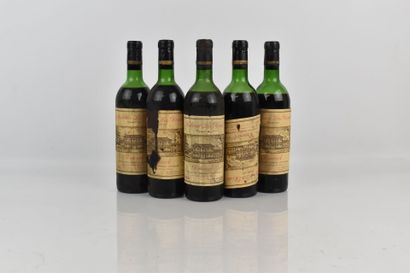 5 bouteilles de POMEROL 1964 du Château LA...