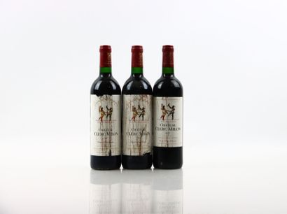 Réunion de 3 bouteilles de PAUILLAC du Château...