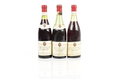 Réunion de 3 bouteilles de NUITS-SAINT-GEORGES...