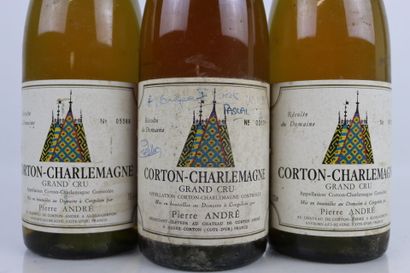 3 bouteilles de CORTON-CHARLEMAGNE Grand...