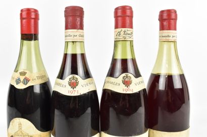 Réunion de 4 bouteilles de Bourgogne de CHARLES...
