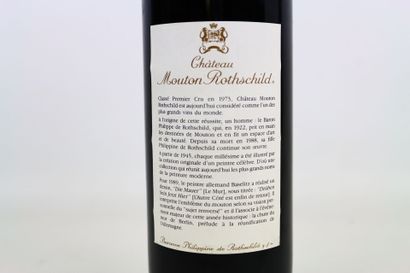 1 bouteille de PAUILLAC 1989 Château Mouton...