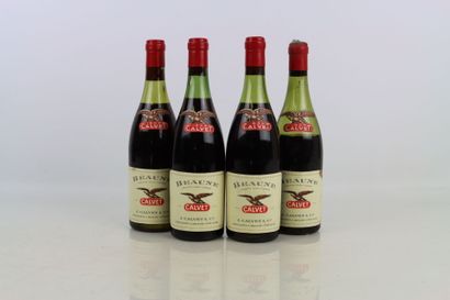 4 bouteilles de BEAUNE 1959 du Domaine CALVET...