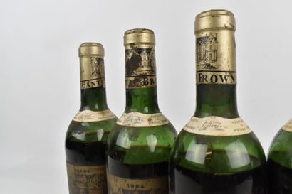 6 bouteilles de MARGAUX 1964 du Château CANTENAC...