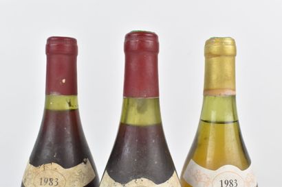 Réunion de 3 bouteilles de Grands Crus du...