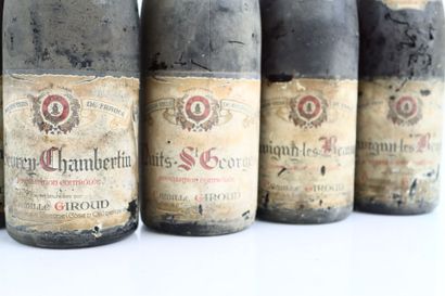 Réunion de 7 bouteilles de vins du domaine...