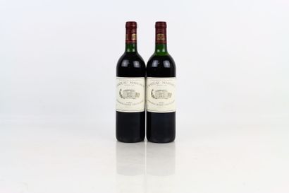 2 bouteilles de MARGAUX 1989 du Château MARGAUX...