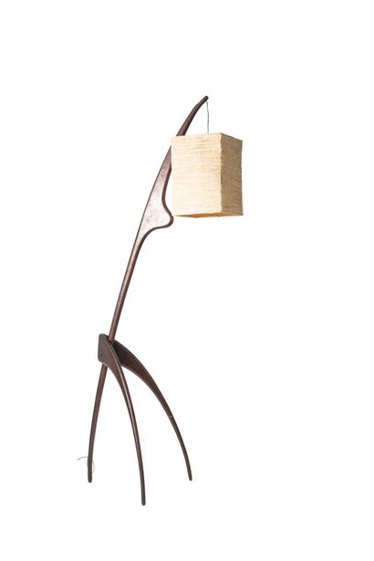 Jean RISPAL (1920- 1966).
Lampadaire zoomorphe...