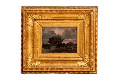Yan D'ARGENT (1824-1899) 
Landscape, Oil...