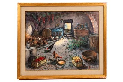 Roberto CARIGNANI (1894-1975).
The henhouse,...