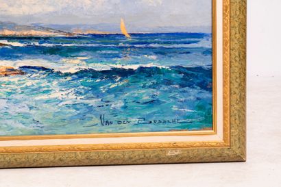 Jacques VAN DEN BUSSCHE (1925-2001).
Marine,...