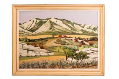 Georges LIBET (1918) 
Mountain landscape,...