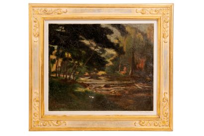 Eugène ALLUAUD (1866-1947).
The banks of...