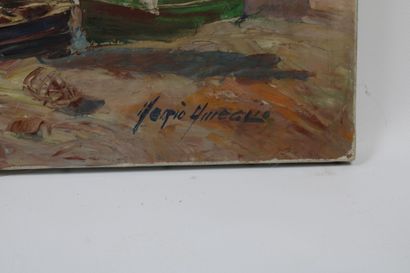 Merio AMEGLIO (1897-1970).
Marine, view of...