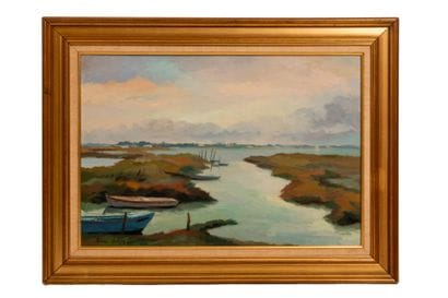 Louis SUIRE (1899-1987).
Paysage de l'île...