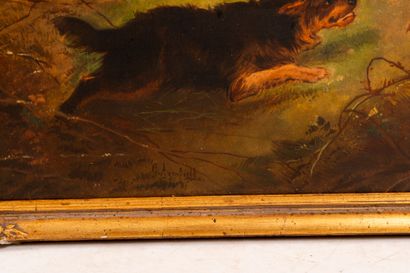 George ARMFIELD (1808-1893).
Group of dogs...