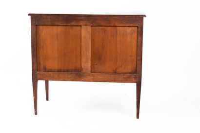 Petite commode en bois de placage et décor...