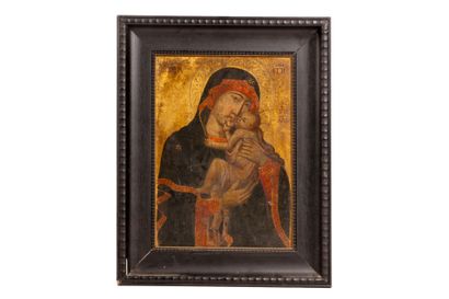 19th century school.
Virgin and Child. Tempera...