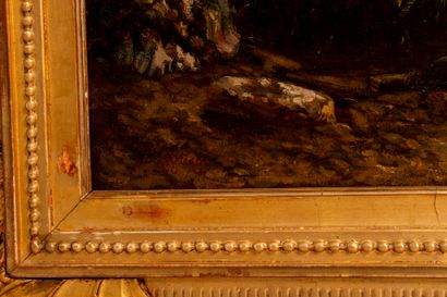 Prosper GRESY (1804-1874).
Lively landscape,...