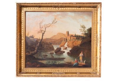 Suiveur de Claude Joseph VERNET (1714-1789).
Paysage...