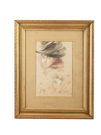 Paul César HELLEU (1859-1927)
Sketch, young...