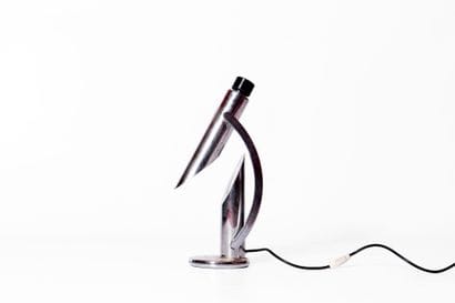 FASE, lampe articulée en métal chromé du...