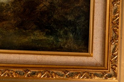 19th century school, 
Landscape, oil on canvas,...