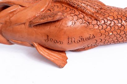 Jean MARAIS (1913-1998).
Fish, terracotta...