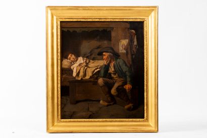 Edouard Amable ONSLOW (c.1820-1904).
Au chevet...
