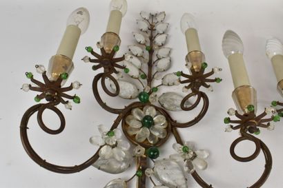 RINGS. Attributed to.
Pair of four-light...