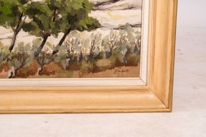 Georges LIBET (1918) 
Mountain landscape,...