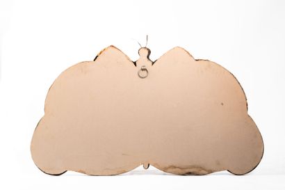 J.HERMAN (XXe siècle).
Miroir en laiton,...
