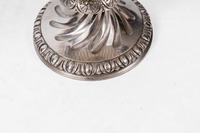 CARDEILHAC PARIS.
A chased bronze, silver-plated...