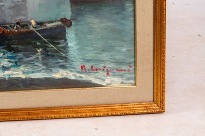 Roberto CARIGNANI (1894-1975).
Seaside, oil...
