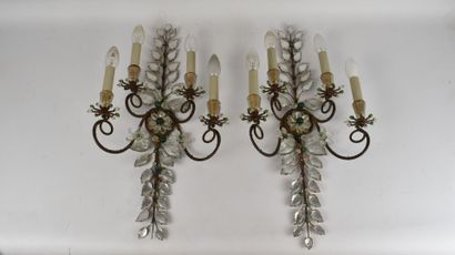 RINGS. Attributed to.
Pair of four-light...