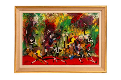 Marcel GOTENE (1939-2013).
The Parade, oil...