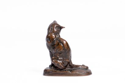 Emmanuel FRÉMIET (1824-1910)
Cat with turned...